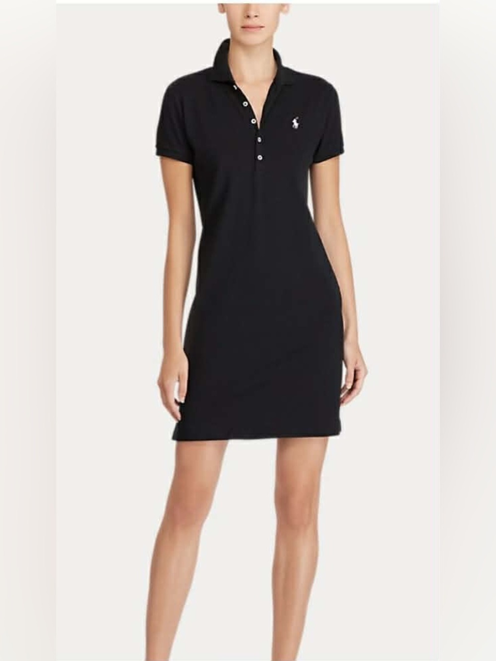 Ralph Lauren Black Polo Shirt Dress Mini